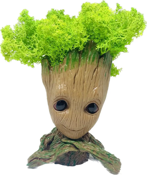 Кашпо горщик зі стабілізованим мохом FMA Groot G3 14х9,5х7 см Бежевий (2417741878)