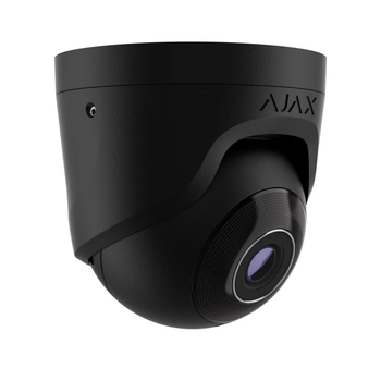 8 Mp провідна охоронна IP-камера Ajax TurretCam 2.8 мм чорна відеокамера для відеоспостереження з ІЧ підсвічуванням (LO-TH_11C)