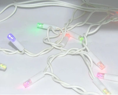 Гирлянда уличная Бахрома 5 м 120 LED цветная на белом проводе для украшения дома и сада светодиодная гирлянда (VIL-O_33P)