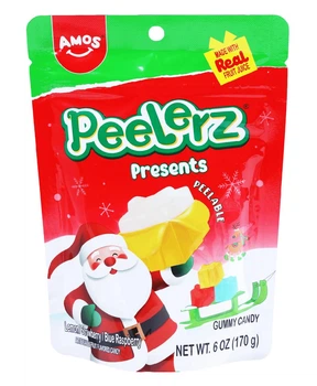Желейные конфеты 4D Amos Peelerz Presents Christmas Gummy Sweets 170г