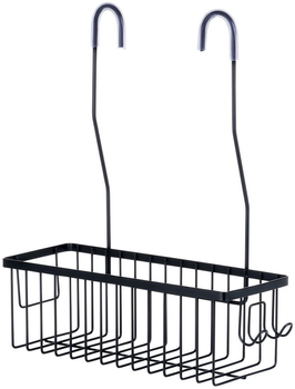 Półka łazienkowa Vilde 568038 zawieszana na baterii prysznicowej Czarna (5904316472375)