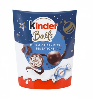 Шоколадные конфеты Kinder Choco Balls Milk & Crispy Bits Sensation 164г
