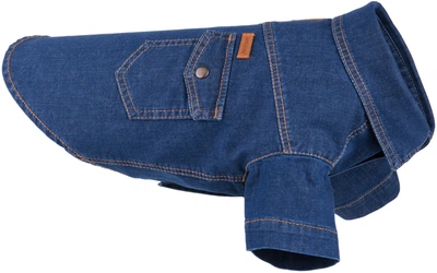 Koszula dla psów Amiplay Denim 35 cm Granatowa (5907563277168)