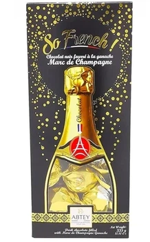 Шоколадные конфеты Abtey So French Chocolate Ganache Marc de Champagne темный шоколад с начинкой 335г
