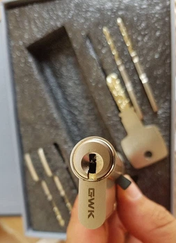 Сердечник замка GWK GSM7000 M70 ZCN (35T*35) 5 ключей, с вертушкой