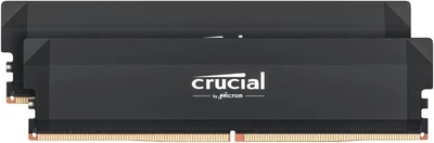 Модуль памяти Crucial DDR5 64GB (2x32) Pro Overclocking 6000Mhz CL40 Black (CP2K32G60C40U5B)