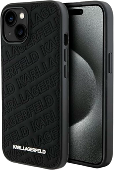 Панель Karl Lagerfeld Quilted K Pattern для Apple iPhone 15 Plus/14 Plus Black (KLHCP15MPQKPMK)