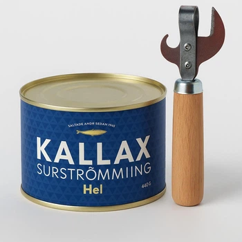 Сюрстрьомінг набір Surstromming Kallax Hel 440г банка (ферментований оселедець Surströmming сюрстремінг) (22267)