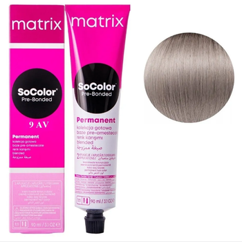Крем-фарба Matrix SoColor Pre-Bonded Cream №9AV Перламутровый пепельный очень светлый блондин 90 мл (26571WB)