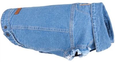 Куртка для собак Amiplay Denim з капюшоном 50 см Синя (5907563277458)