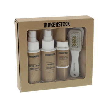 Набор Birkenstock Deluxe Shoe Care Kit (Made in USA) — Cleaner & Refresher, Water Repellent, Cork Sealer, Suede Brush