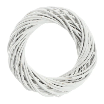 Wianek wiklinowy Kadax Berno 40 cm Bialy K9149 (5903699485002)