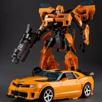 Трансформер Bumblebee, Бамблби из фильма “Трансформеры” . Фигурка-трансформер 2 в 1 робот-автомобиль 21 см