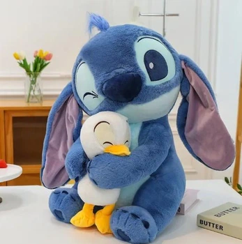 Мягкая игрушка Стич с уточкой, Stitch плюшевая игрушка из мультфильма "Лило и Стич" 20 см