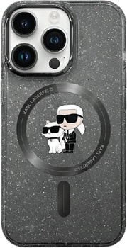 Панель Karl Lagerfeld Karl&Choupette Glitter MagSafe для Apple iPhone 11 Black (KLHMN61HGKCNOK)
