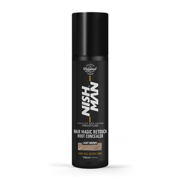 Спрей камуфляж для сивого волосся світло-коричневий Nishman Magic Retouch "Light Brown" 100ml