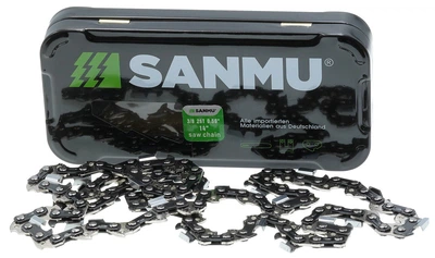 Цепь 52 звена (26 зубов) SANMU для твердых пород шаг 3/8" паз 1,3 мм (metal box), цепш882