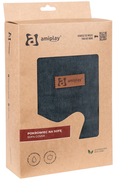 Чохол Amiplay для лежанки Moni розмір L Зелений (5907563304703)