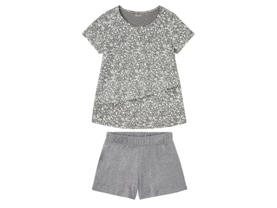 Пижама для кормящих мам (футболка и шорты) для женщины Esmara LIDL 368057 XS Серый