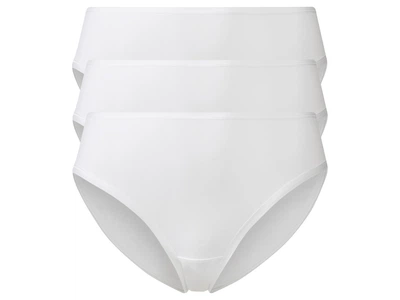 Трусики-слип набор 3 шт. хлопковые для женщины Blue Motion ALDI Germany 164958-3 S Белый