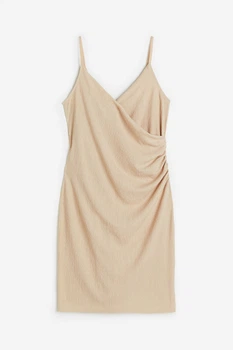 Сукня джерсі для жінки H&M 1154864-002 M бежевий