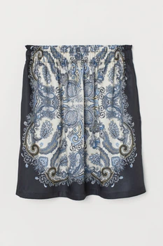 Юбка на резинке с карманами для женщины H&M 0787559-001 L Синий
