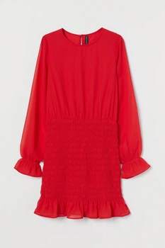 Сукня з зібраною спідницею для жінки H&M Divided 0918905-002 40(M) червоний