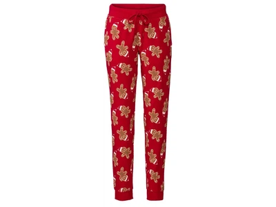 Спортивные штаны Slim Fit с начесом для женщины Esmara LIDL 424442 M Красный