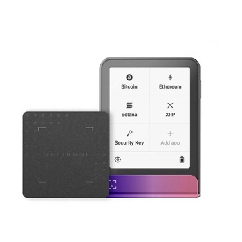Криптокошелек Ledger Flex Crimson Magenta, сенсорный аппаратный криптовалютный мультивалютный кошелек с холодным хранением, экраном 2.84 , E Ink, поддержкой жестов, подключением USB/Bluetooth/NFC, Recovery Key, совместимый с iOS/Android/Windows/macOS