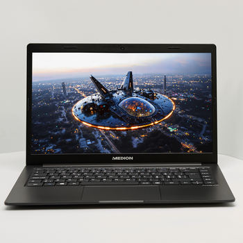 Ноутбук 14" Medion (Lenovo Group) Akoya E4251 | Чотириядерний Intel | RAM DDR4 4 ГБ | SSD 128 ГБ | Intel Graphics | Металевий корпус | Ультрабук | AKБ до 8 годин | Win10 б/в (4777)