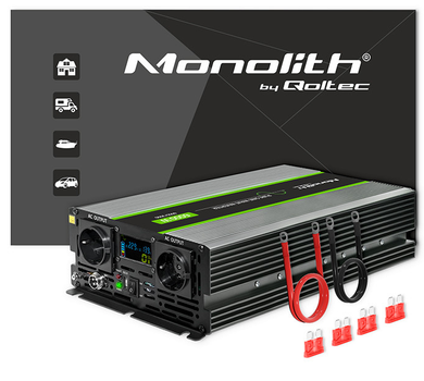 Инвертор 24 230 с чистой синусоидой 3000/6000Вт Qoltec