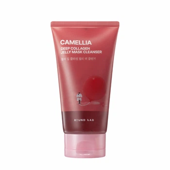 Очищальний гель-маска з екстрактом камелії та колагеном ROUND LAB Camellia Deep Collagen Jelly Mask Cleanser, 150 ml