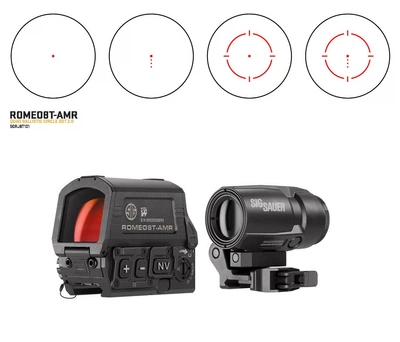 Комплект Sig Sauer SORJ8T101 коллиматор ROMEO8T-AMR 1X40 с магнифером JULIET3T-AMR 3X22MM