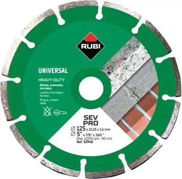Алмазний диск Rubi SEV Pro 125 мм (8413797329407)