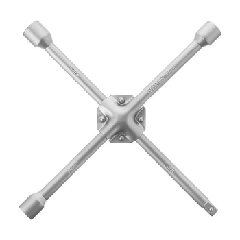 Ключ балонний хрестовий укріплений 14 x 355 мм, D=16 мм, 17; 19; 21 мм INTERTOOL HT-1604
