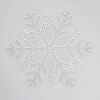 Килимок для сервірування столу Snowflake 38 см срібло HP-36327-21