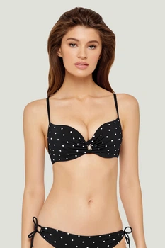 Верх купальника Push Up Marc & Andre 44C Чёрный-горох (71273)