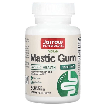 Мастиковая смола, 500 мг, Mastic Gum, Jarrow Formulas, 60 вегетарианских капсул