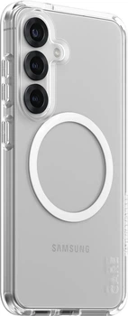 Панель CARE by Panzer Glass Flagship Case Urban Combat Case Transparent w. White Qi для Samsung Galaxy S25 Transparent-White (CRRFUWQG38388)