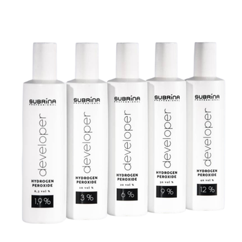 Набор Окислителей SUBRINA PROFESSIONAL COLOUR DEVELOPER 5 шт.: 1.9%, 3%, 6%, 9%, 12% по 120 мл