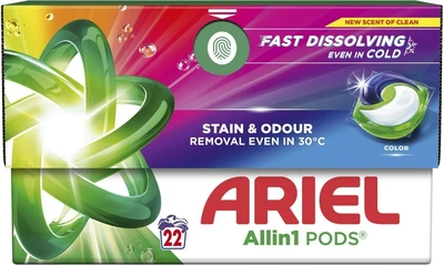 Капсули для прання Ariel Color All in 1 Pods 22 шт (8700216765336)