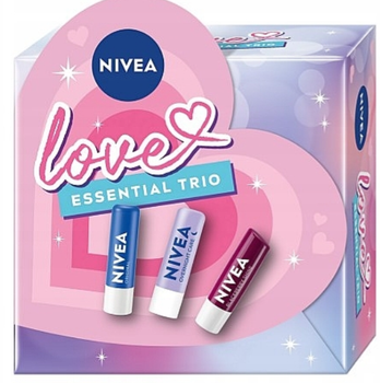 Набір бальзамів для губ Nivea Love Essential Trio 3 х 4.8 г (9005800395043)