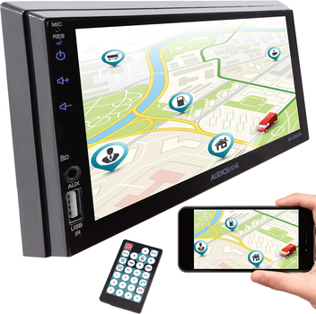 7-дюймовая автомобильная стереосистема Audiobank AB-D301ML с сенсорным экраном Double Din