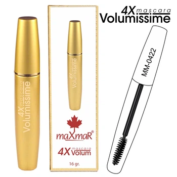 Туш для вій об'ємна Gold Mascara Volumissime 4X maXmaR MM-0422