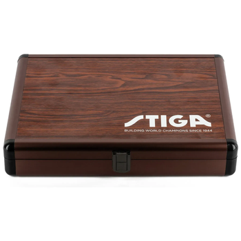 Кейс для настільного тенісу Stiga Alubatcase Home, коричневий