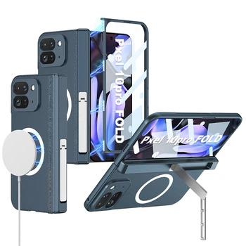 Чохол Magnetic Shield 360 with Stand для Google Pixel 10 Pro Fold з функцією безпровідної зарядки green