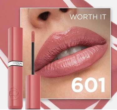 L'Oréal Paris Infaillible Laque Resistance Жидкая Помада № 601 "Worth It"