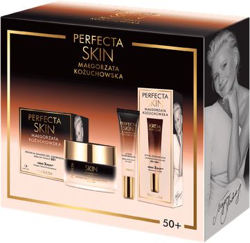 Набір для догляду за обличчям Perfecta Perfecta Skin Małgorzata Kożuchowska Крем для обличчя 50+ денний та нічний 50 мл + Крем для шкіри навколо очей 50+/60+ 15 мл (5900525098191)