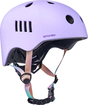 Kask rowerowy BMX Spokey Pumptrack 944779 48–54 cm Liliowy (5905339447791)