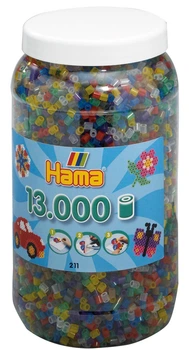 Набір термомозаїки Hama Midi Transparent Mix (053) у контейнері 13000 шт (5699124) (28178211530)